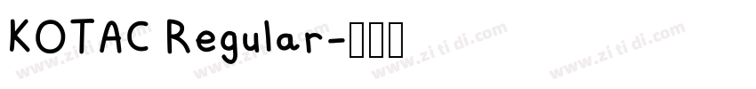 KOTAC Regular字体转换